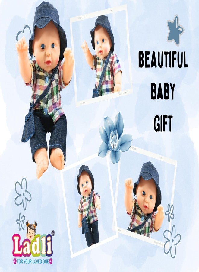 Ladli Cute HatBoy Babies Soft Cute Dolls for Kids Little Boy Toy Real Doll with Cap (Multicolor) - Image 5